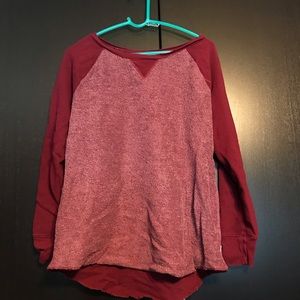 Maroon “jegging sweatshirt” from American Eagle